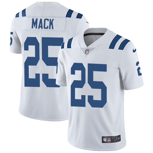 Indianapolis Colts #25 Limited Marlon Mack White Nike NFL Road Youth Vapor Untouchable jerseys